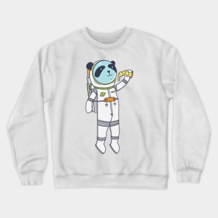 Space Pizza Panda Crewneck Sweatshirt